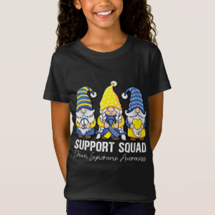 T-Shirt Peace hope Love gnomes support Down Syndrome Aware