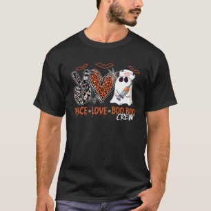 T-shirt Peace Loo Boo Boo Équipage Infirmière fantôme Leop