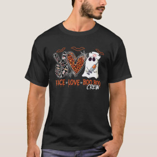 T-shirt Peace Loo Boo Boo Équipage Infirmière fantôme Leop