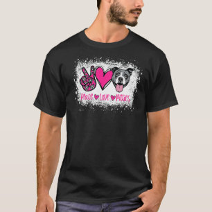 T-shirt Peace Lots Pitbull Propriétaire d'animal de compag