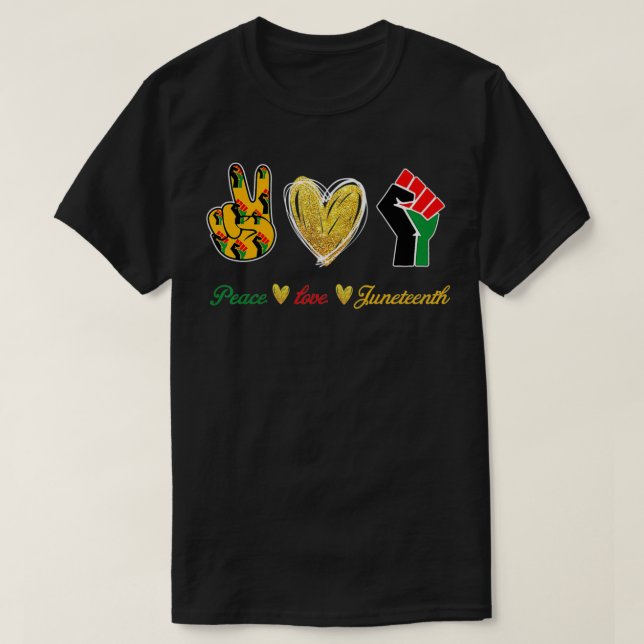T-shirt Peace Love (Design devant)