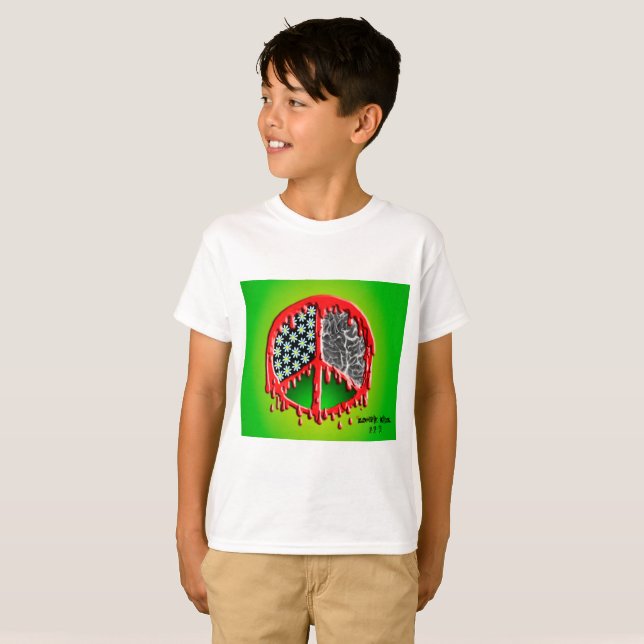 T-shirt Peace Love (Devant entier)