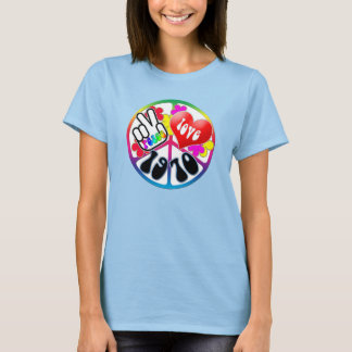 T-shirt Peace Love 1970 Shirt
