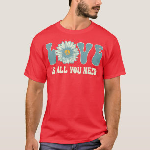 T-shirt Peace Love 60s les années 70 Tie Dye Hippie Hallow