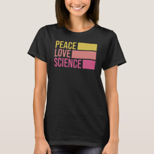 T-shirt Peace Love And Science ! Sticker3