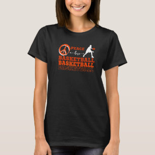 T-shirt Peace Love Basketball Basketball Ventilateurs Enfa