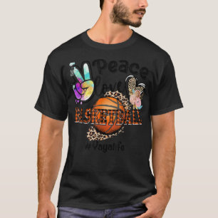 T-shirt Peace Love Basketball Yaya Life Maman Grand-mère L