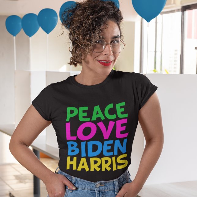 T-shirt Peace Love Biden Harris (Créateur téléchargé)