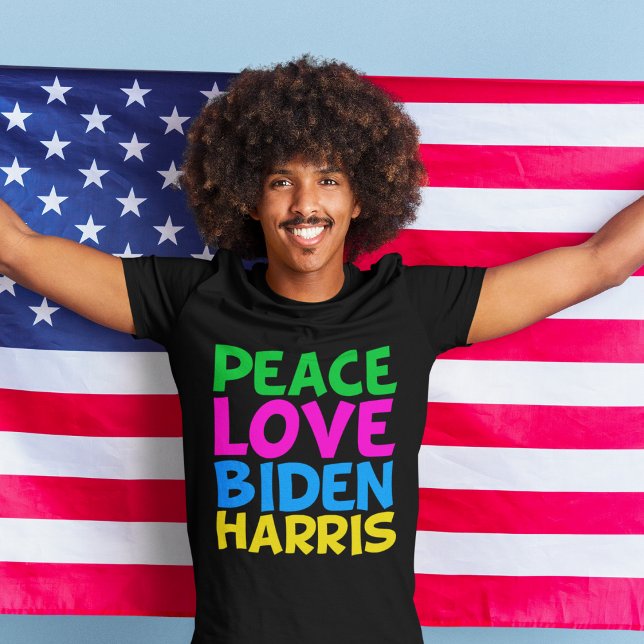 T-shirt Peace Love Biden Harris Election 2024 (Créateur téléchargé)