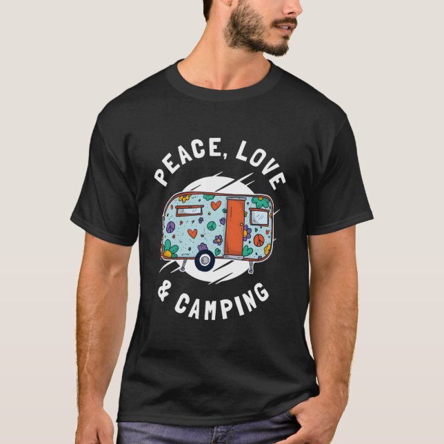 T-shirt Peace Love Camg Camg (Devant)