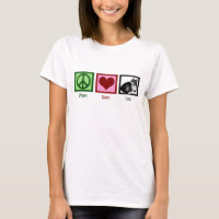 Peace Love Cats Cute Womens