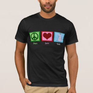 T-shirt Peace Love Chèvres