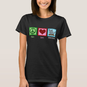 T-shirt Peace Love Chinchillas