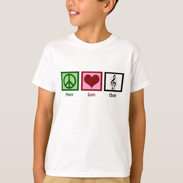 T-shirt Peace Love Choir Enfants (Devant)