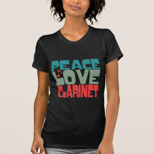 T-shirt Peace Love Clarinet