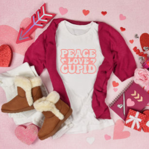 T-shirt Peace Love Cupid Valentine's Day