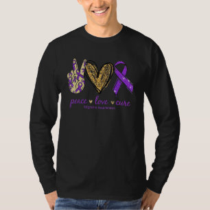 T-shirt Peace Love Cure Migraine