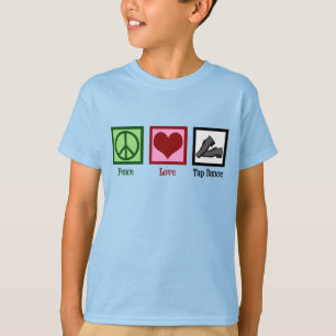 T-shirt Peace Love Dance Kids