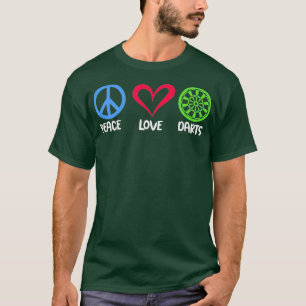 T-shirt Peace Love Darts Jote Dart Player