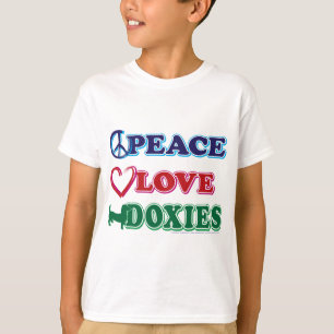 T-shirt Peace Love Doxies