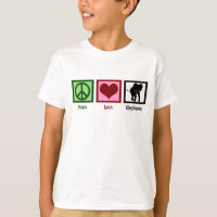 Peace Love Elephants Enfants