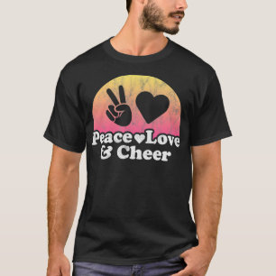 T-shirt Peace Love et Cheerled