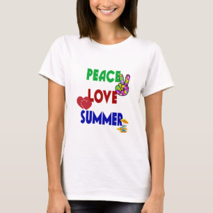 T-shirt Peace Love été