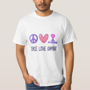 T-shirt Peace Love Gaming