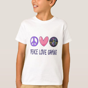 T-shirt Peace Love Gaming