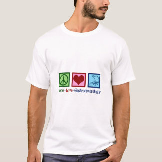 T-shirt Peace Love Gastroentologie