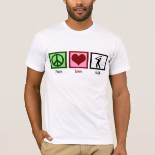 T-shirt Peace Love Golf