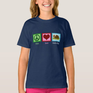 T-shirt Peace Love Guinée Chiens Enfants