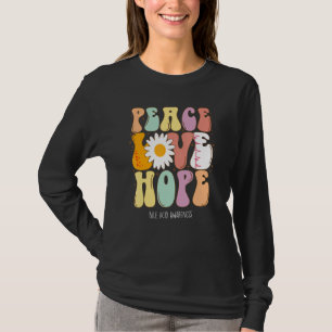 T-shirt Peace Love Hope Bile Acid Awareness