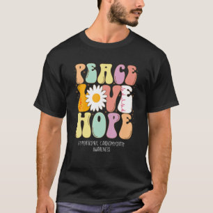 T-shirt Peace Love Hope Hypertrophe Cardiomyopathie Award