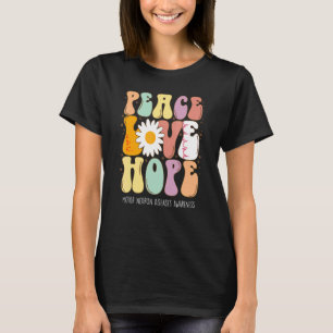 T-shirt Peace Love Hope Motor Neuron Diseases MND Awards