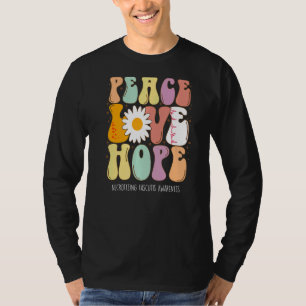 T-shirt Peace Love Hope Necrotizing Fasciitis Awareness