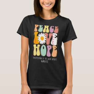 T-shirt Peace Love Hope Transposition de la Grande Arterie
