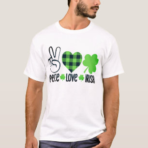 T-shirt Peace Love Irish-60682