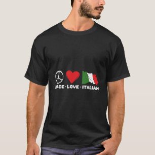 T-shirt Peace Love Italien