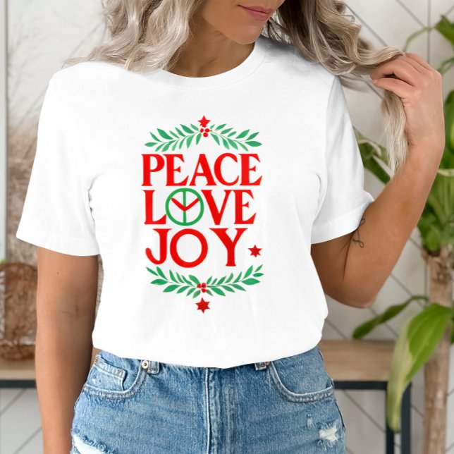T-shirt Peace Love Joy Noël Festive Holiday (Créateur téléchargé)