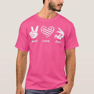 T-shirt Peace Love Judo Judo Fighter Martial Arts Judo