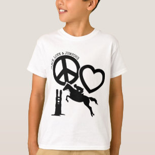 T-SHIRT PEACE-LOVE-JUMPING