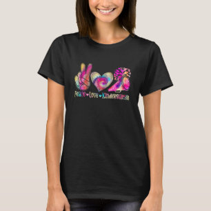 T-shirt Peace Love Kindergarten Tie Dye Retour À L'École F