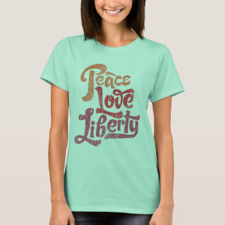 T-shirt Peace Love Liberty