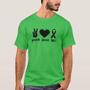 T-shirt Peace Love LPA - Chemise de sensibilisation au nan