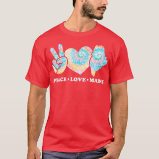 T-shirt Peace Love Maine