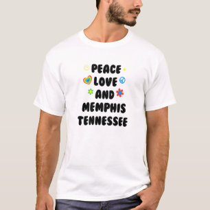 T-shirt Peace Love Memphis Tennessee Patriotic Tn Patrioti