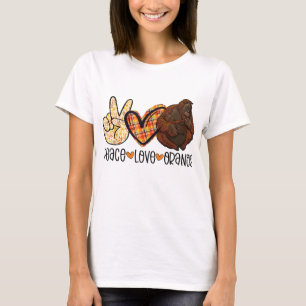 T-shirt Peace Love Orangs Orangutan Maman Avec Bébé Ape Lo