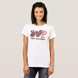 T-shirt Peace Love Padel Maman I Love Padel Tennis Femmes