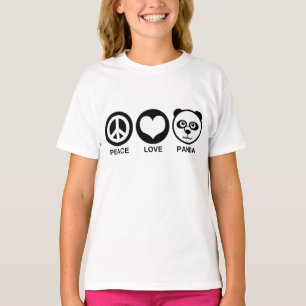 T-shirt Peace Love Panda